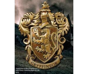 Escudo de pared the noble collection harry potter casa gryffindor resina 20 x 28 cm