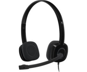 Auriculares Logitech H151/ con Micrófono/ Jack 3.5/ Negros