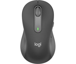 Mouse raton logitech m650 para zurdos optico wireless inalambrico negro