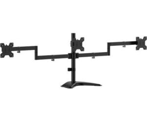 Soporte Monitor Aisens Mesa Peana Gira Incli 3 Moni 10kg (3 Piv 2 Brazos)13"-27"