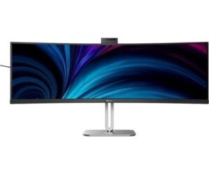 Monitor Profesional Ultraparonámico Curvo Philips 49B2U6903CH 48.8"/ Dual QHD/ Multimedia/ Regulable en altura/ Webcam/ Negro
