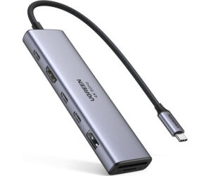 Ugreen REVODOK 7-IN-1 4K@60HZ HDMI DOCK Acoplamiento Base Gris