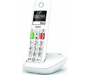 Telefono fijo inalambrico gigaset e290 blanco 150 numeros -  21 tonos
