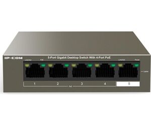 Switch ip - com g1105p - 4 - 63w 5 puertos