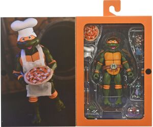 Figura neca teenage mutant ninja turtles cartoon ultimate michelangelo vhs scale action 18cm
