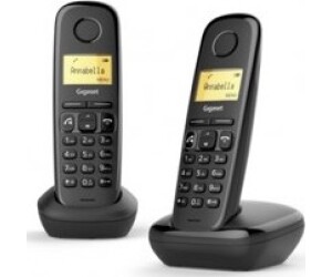 Gigaset A270 Duo TelÃ©fono DECT Identificador de llamadas Negro