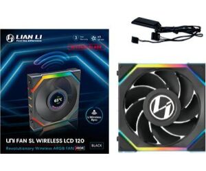 Ventilador 120x125 Lian Li Unifan Sl Wireless Lcd Rv Bk