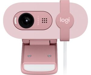 Webcam logitech brio 100 rosado full hd - usb