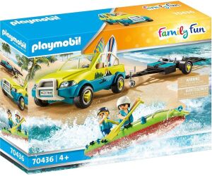 Playmobil coche de playa con canoa