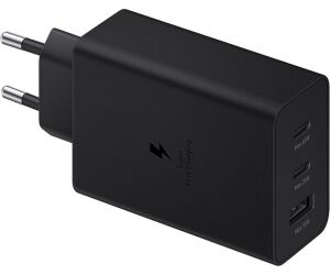 Cargador samsung duo usb tipo a + 2 x usb tipo c negro 65w