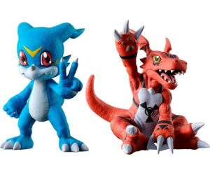 Figuras ichibansho digimon two forces that radiate light veemon & guilmon