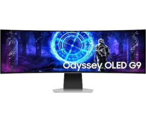 Monitor Gaming Ultrapanorámico Curvo Samsung Odyssey OLED G9 S49DG950SU 49"/ Dual QHD/ 1ms/ 240Hz/ OLED/ Regulable en altura/ Plata y Negro