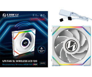 Ventilador 120x125 Lian Li Unifan Sl Wireless Lcd Rv Wh