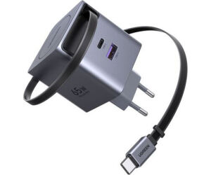 Ugreen 65w Gan Fast Charger With Retractable Cable