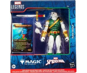 Figura hasbro marvel legends series magic the gathering man - wolf