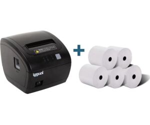 iggual Kit impresora trmica TP7001 + 5 rollos