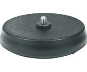 Bosch Lbc1227/01 Soporte De Sobremesa Para MicrÓfono, Negro Mate, Base De Hierro Fundido Pesada Y Redonda, 130 Mm (5,12 in) De DiÁmetro Con Goma Amortiguadora En La Parte Inferior, Con Perno Whitworth De 3/8 in.