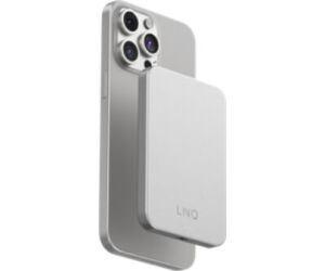 POWER BANK MAGNETICA WIRELESS 5000mAh PLATA LINQ