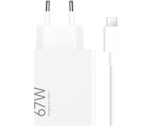 Cargador Xiaomy Hyper Charging Combo 67w Type-a Blanco