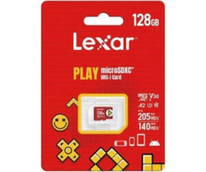 Lexar 128gb Play Microsdxcâ„¢ Uhs-i Cards, Up To 205mb/s Read, 140mb/s Write, C10 A2 V30 U3