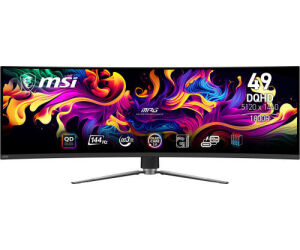MSI MPG 491CQP QD-OLED pantalla para PC 124,5 cm (49") 5120 x 1440 Pixeles DQHD QDOLED Negro