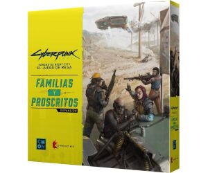 Juego de mesa cyberpunk 2077: familias y proscritos edad recomendada 14 años