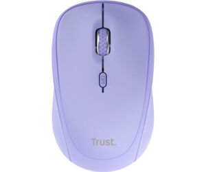 Ratón Mini Inalámbrico Trust Yvi+ Multidispositivo/ Hasta 1600 DPI/ Purpura