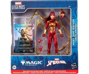 Figura hasbro marvel legends series magic the gathering mary jane watson (iron spider)