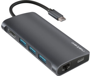 Docking station natec fowler 2 usb - c - a usb 3.0 - hdmi 4k - rj45