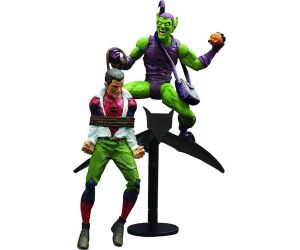 Figura diamond select toys marvel classic the amazing spider - man re - run green gobling vs spider - man 18cm