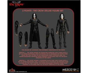 Set 2 figuras mezco toyz the crow 5 points the crow deluxe 10cm