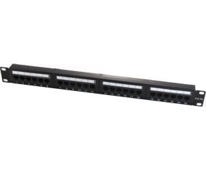 WP 19" Patch Panel Cat.6a UTP 24 RJ45 ports 1U