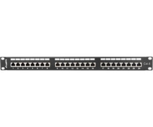 Patch Panel Lanberg 24 Puertos 1u 19" Cat.6 Sftp Negro