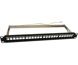 Panel Modular Wp 24 Puertos Stp Cat5e/6 Con Gestor De Cables