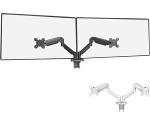 Soporte de Mesa para 2 Monitores Mars Gaming MARM-PRO2/ Giratorio/ Inclinable/ Rotatorio/ hasta 10kg