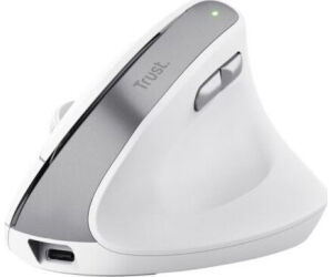 Ratón Vertical Inalámbrico Trust Bayo II/ Batería recargable/ Hasta 2400 DPI/ Blanco