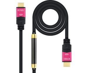 Cable HDMI 2.0 4K Nanocable 10.15.3715/ HDMI Macho - HDMI Macho/ 15m/ Negro