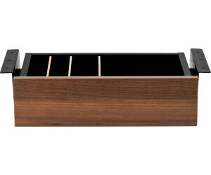 Cajon phoenix para escritorio artisan combinación negro y madera nogal