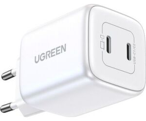 Cargador Ugreen Triple 65w Usb-a + Usb-c Mint