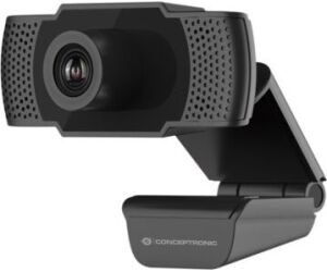 Webcam fhd conceptronic amdis01b - 1080p - usb - 30 fps - angulo vision 90º - foco manual - microfono integrado