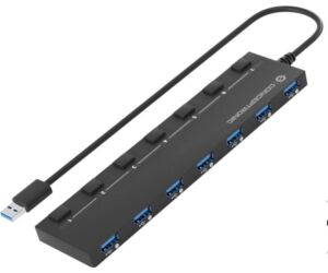 Hub usb 3.2 conceptronic hubbies19bp 7 puertos