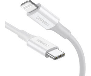 Ugreen 10493 cable de conector Lightning 1 m Blanco