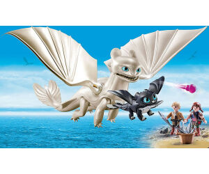 Playmobil como entrenar a tu dragon furia diurna y bebe dragon con niños