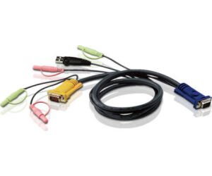 Aten Cable Kvm Usb Con Audio Y Sphd 3 En 1 De 5 M (2l-5305u)