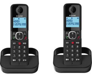 Telefono fijo inalambrico alcatel f860 duo black