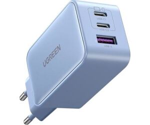 Cargador Ugreen Triple 65w Usb-a + Usb-c Purple