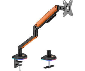 Soporte de Mesa Gaming con Contrapeso para Monitor y TV Aisens DT32TSR-249/ Giratorio/ Inclinable/ hasta 9kg/ con Iluminación RGB