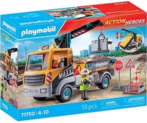 Playmobil -  camión de construcción con grúa