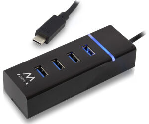 Ewent E1137 HUB USB TIPO C 4 PUEROS USB 3.1