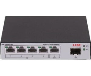 H3C LS-1600V2-6P-GL switch Gestionado L2 Gigabit Ethernet (10/100/1000) Negro, Gris